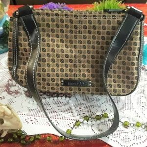 Nine & Co. by Nine West Brown and Tan Check Bag